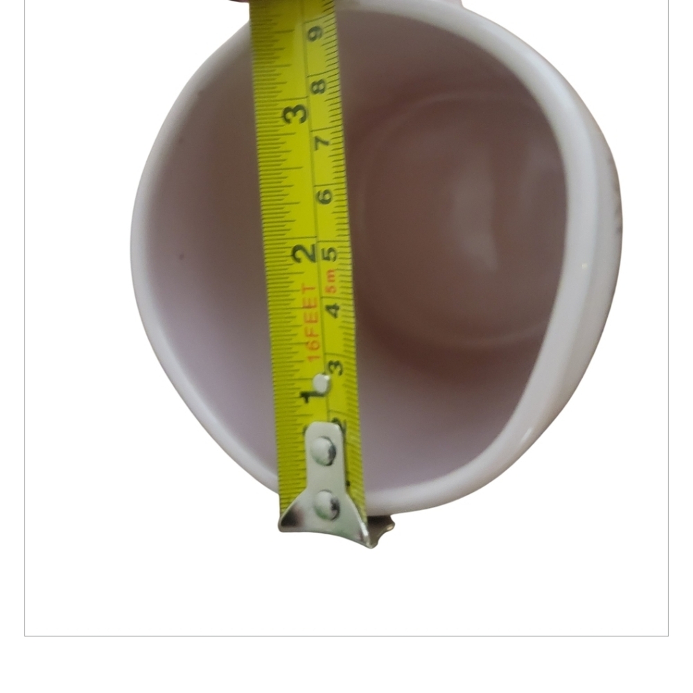 Pink Rae Dunn Ceramic Mug "Love My Peeps" Artisan Shape Hand Painted, 4"W x 5"H - Picture 5 of 6